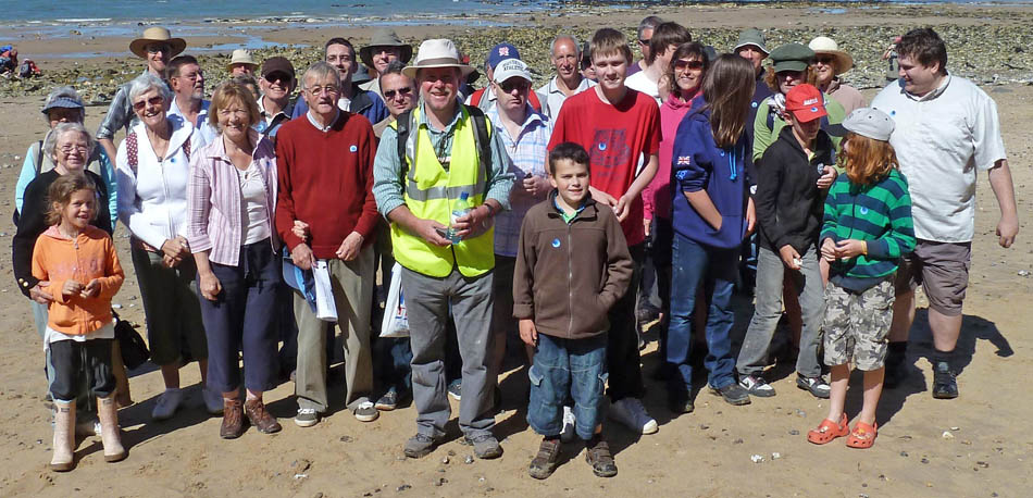 A group of walkers at West Runton